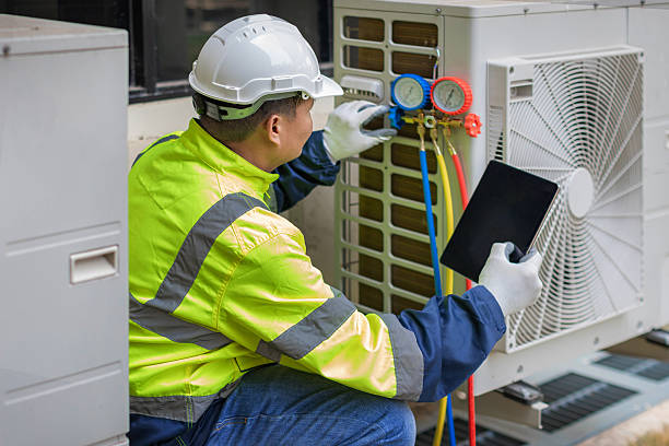 Professional Ac Installation technician working in Yarmouth Port, MA
